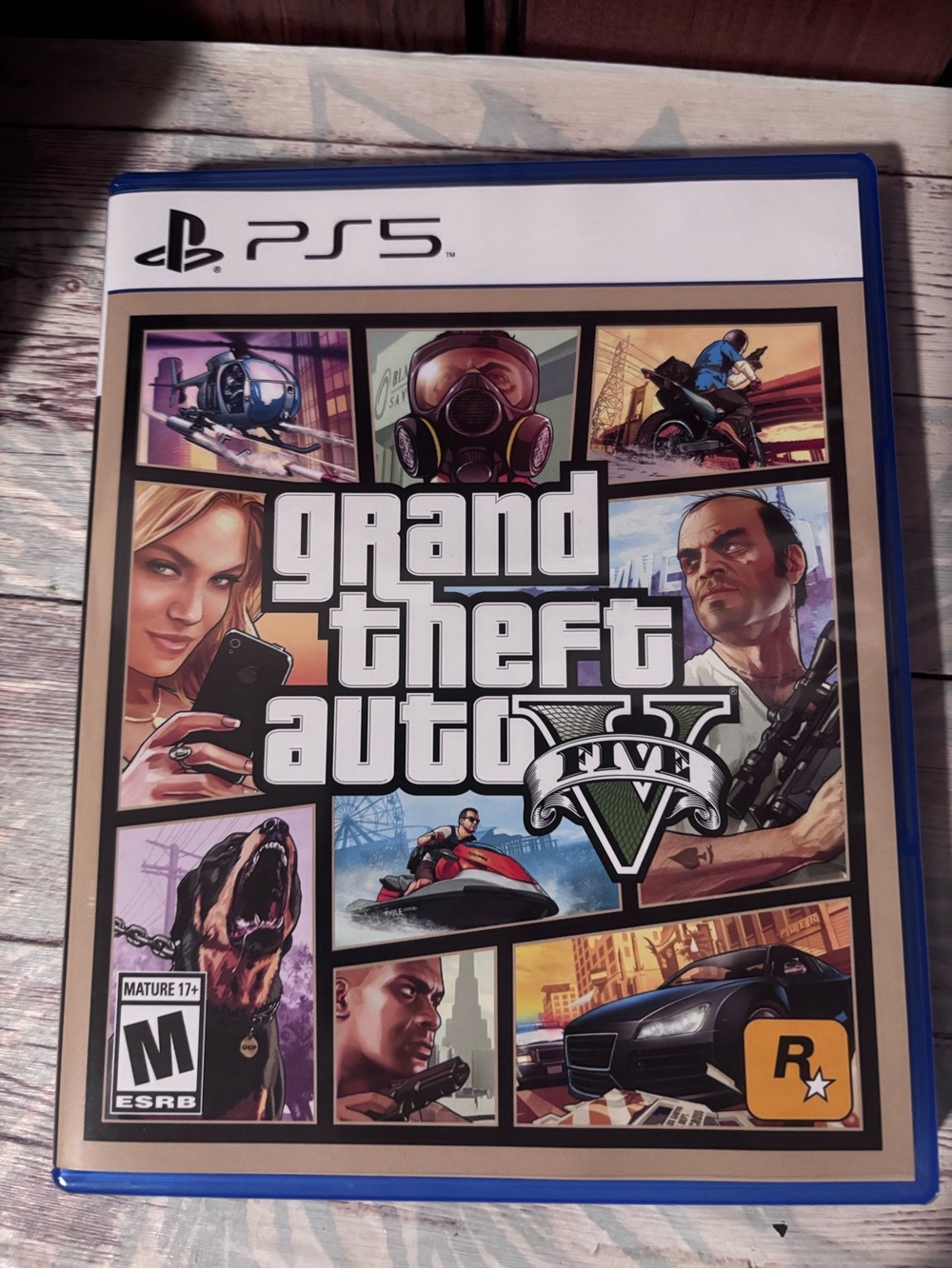 Sony PS5 Grand Theft Auto V – Blue Case Artwork